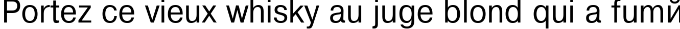Пример написания шрифтом PragmaticaCTT90n текста на французском