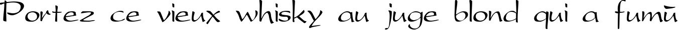 Пример написания шрифтом PresentScript Cyrillic текста на французском