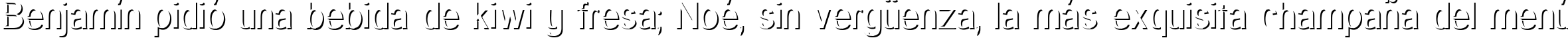 Пример написания шрифтом Primary Elector Platinum текста на испанском