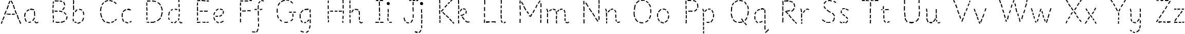 Пример написания английского алфавита шрифтом Primer Apples