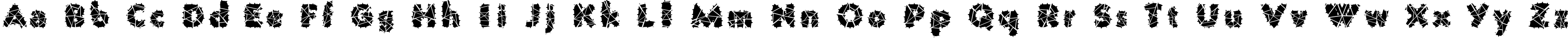 Пример написания английского алфавита шрифтом Prison Wire 1
