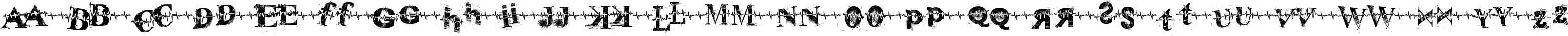 Пример написания английского алфавита шрифтом pulse sans