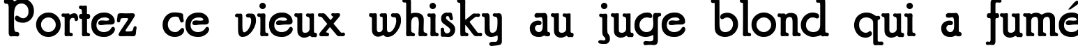 Пример написания шрифтом Puritan Alternate Bold текста на французском