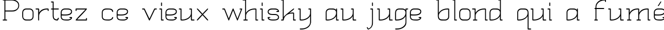 Пример написания шрифтом Quadlateral текста на французском