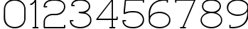 Пример написания цифр шрифтом Quadlateral