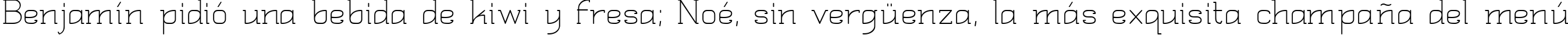 Пример написания шрифтом Quadlateral текста на испанском