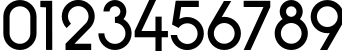 Пример написания цифр шрифтом Quadranta Bold