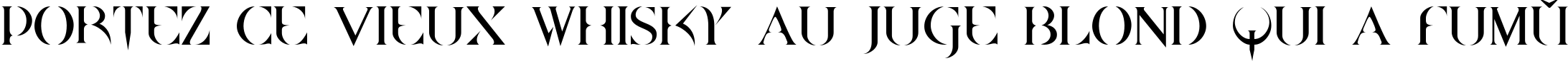 Пример написания шрифтом Quake Cyr текста на французском
