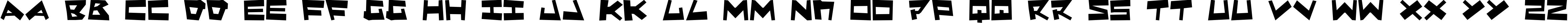 Пример написания английского алфавита шрифтом Quake & Shake