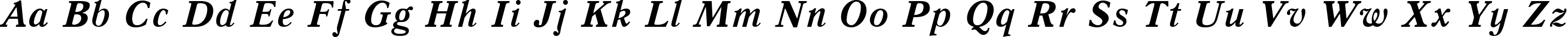 Пример написания английского алфавита шрифтом Quant Antiqua Bold Italic:001.001