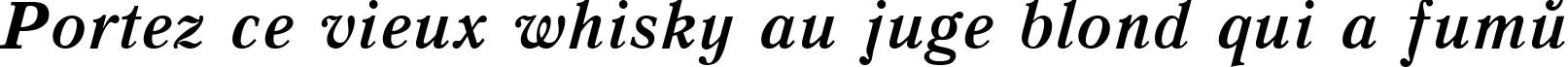 Пример написания шрифтом Quant Antiqua Bold Italic:001.001 текста на французском