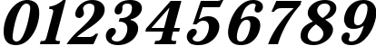 Пример написания цифр шрифтом Quant Antiqua Bold Italic:001.001