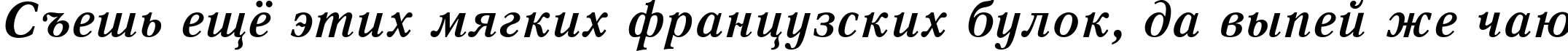 Пример написания шрифтом Quant Antiqua Bold Italic:001.001 текста на русском