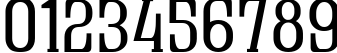 Пример написания цифр шрифтом Quastic Kaps
