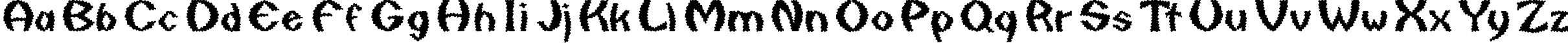 Пример написания английского алфавита шрифтом Quaxy Bold Italic