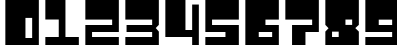 Пример написания цифр шрифтом QuaziMode
