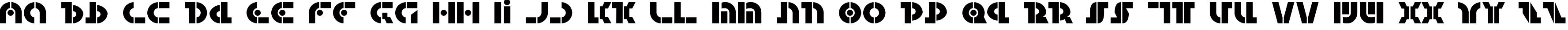 Пример написания английского алфавита шрифтом Questlok