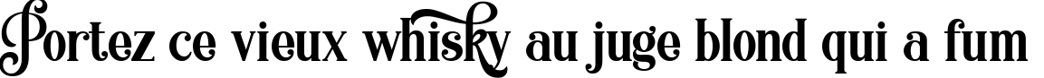 Пример написания шрифтом Quiska текста на французском