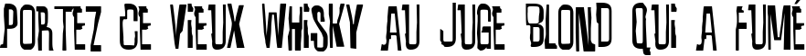 Пример написания шрифтом Quixotic текста на французском