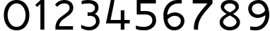 Пример написания цифр шрифтом Raavi