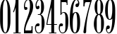 Пример написания цифр шрифтом Radar