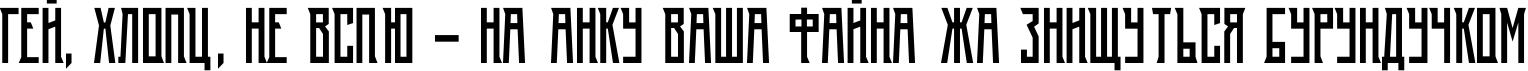 Пример написания шрифтом Radiy TYGRA текста на украинском