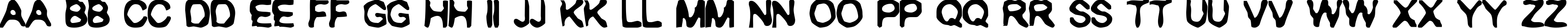 Пример написания английского алфавита шрифтом RANXEROX