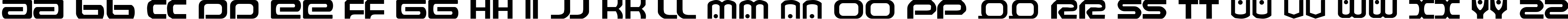 Пример написания английского алфавита шрифтом Raveflire