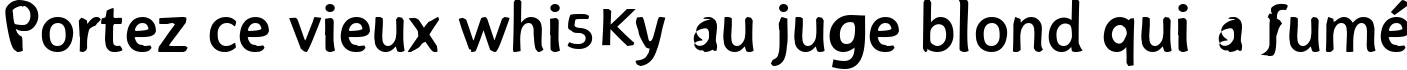 Пример написания шрифтом Rцvpеle текста на французском