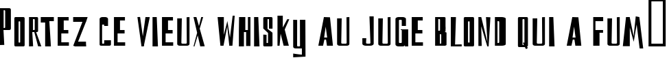 Пример написания шрифтом reckoning текста на французском