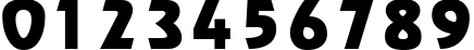 Пример написания цифр шрифтом Regata