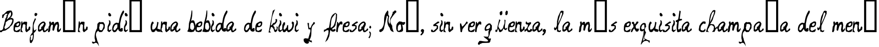 Пример написания шрифтом Relaxed текста на испанском