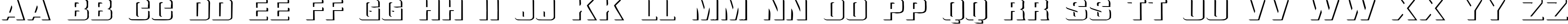 Пример написания английского алфавита шрифтом Relief Grotesk Extended