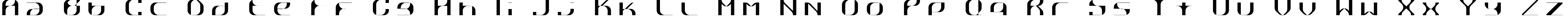 Пример написания английского алфавита шрифтом Rеttpick