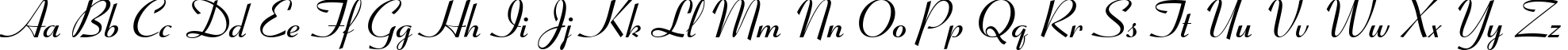 Пример написания английского алфавита шрифтом Ribbon 131 Bold BT