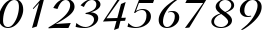 Пример написания цифр шрифтом Ribbon 131 Bold BT