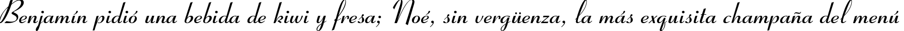 Пример написания шрифтом Ribbon 131 Bold BT текста на испанском