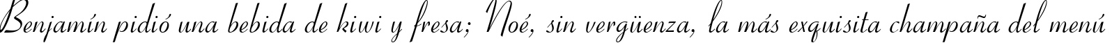 Пример написания шрифтом Ribbon 131 BT текста на испанском