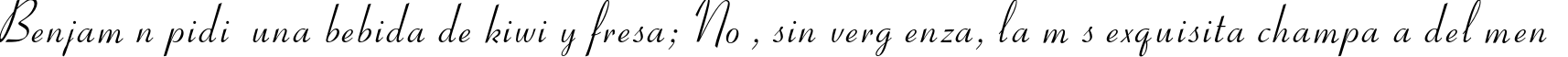 Пример написания шрифтом Rivera TYGRA текста на испанском
