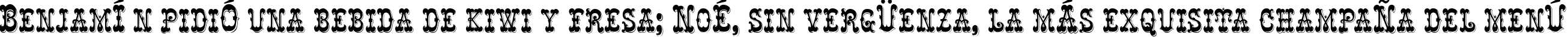 Пример написания шрифтом Rochester текста на испанском