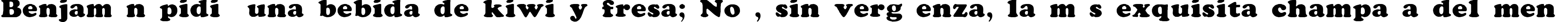 Пример написания шрифтом Rockletter Simple текста на испанском