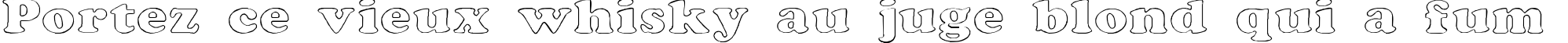 Пример написания шрифтом Rockletter Transparent текста на французском