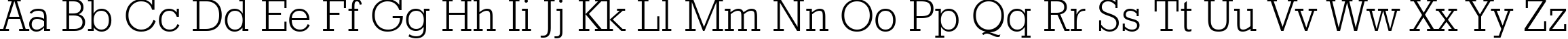 Пример написания английского алфавита шрифтом RodeoLight