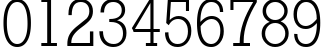 Пример написания цифр шрифтом RodeoLight