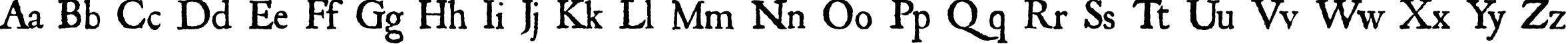 Пример написания английского алфавита шрифтом Roman Antique