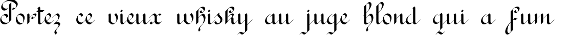 Пример написания шрифтом Rondo AncientOne текста на французском