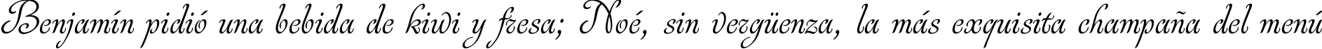 Пример написания шрифтом Rosabella текста на испанском