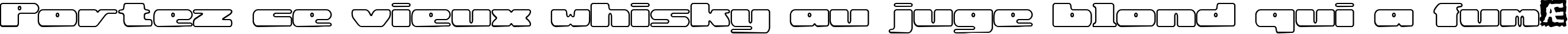 Пример написания шрифтом Rotund Outline BRK текста на французском