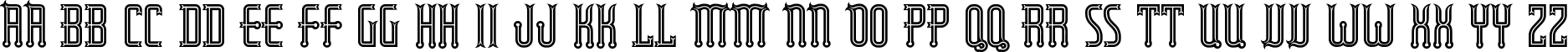 Пример написания английского алфавита шрифтом RubaiyatEngraved