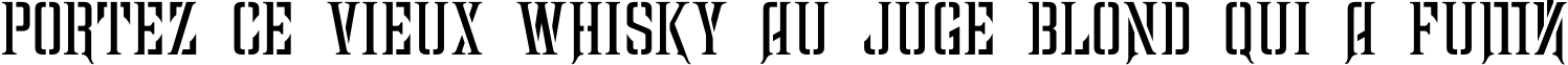 Пример написания шрифтом RuinedC текста на французском